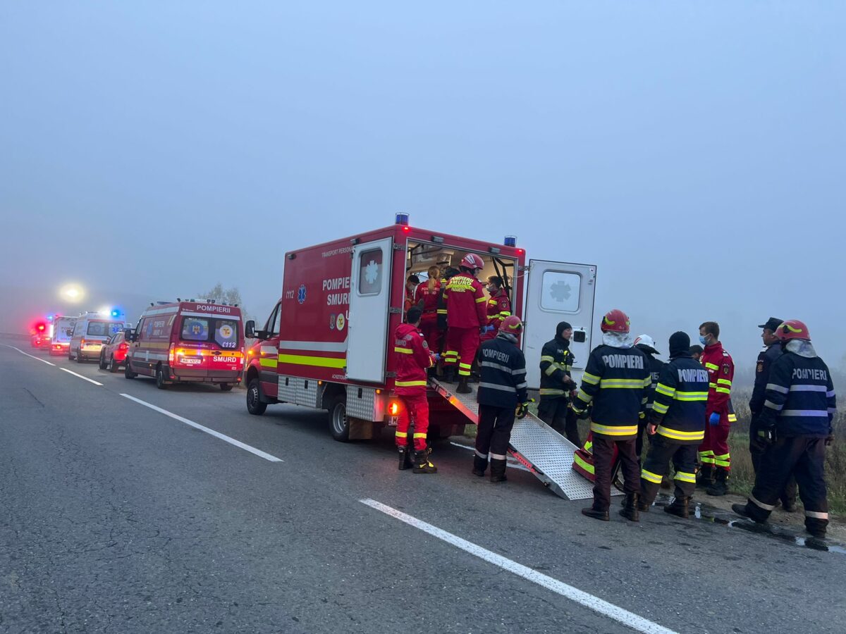 update accident cu șapte victime la cornățel din cauza unui șofer beat - o persoană în stare gravă