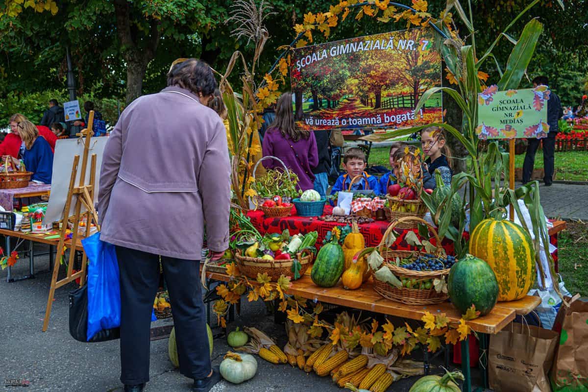 foto ziua recoltei sărbătorită la mediaș