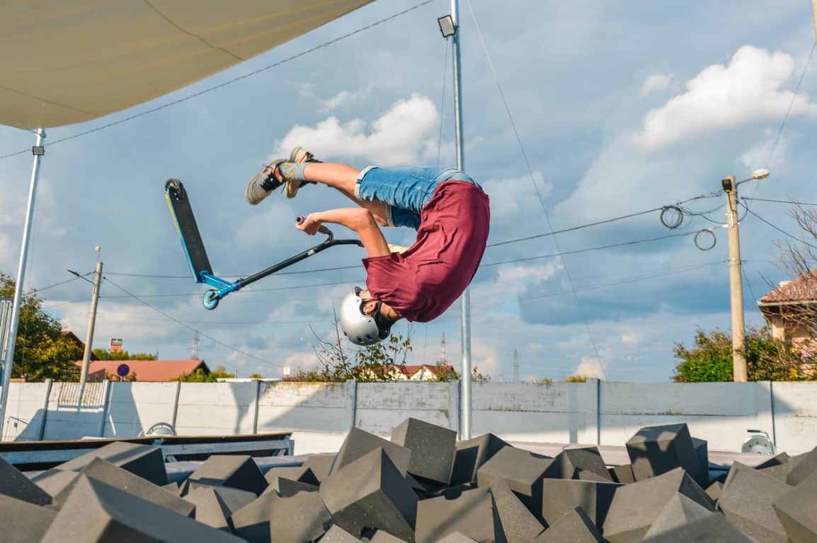 foam pit la sibiu - piscina cu burete a skate park-ului obor a fost finalizată