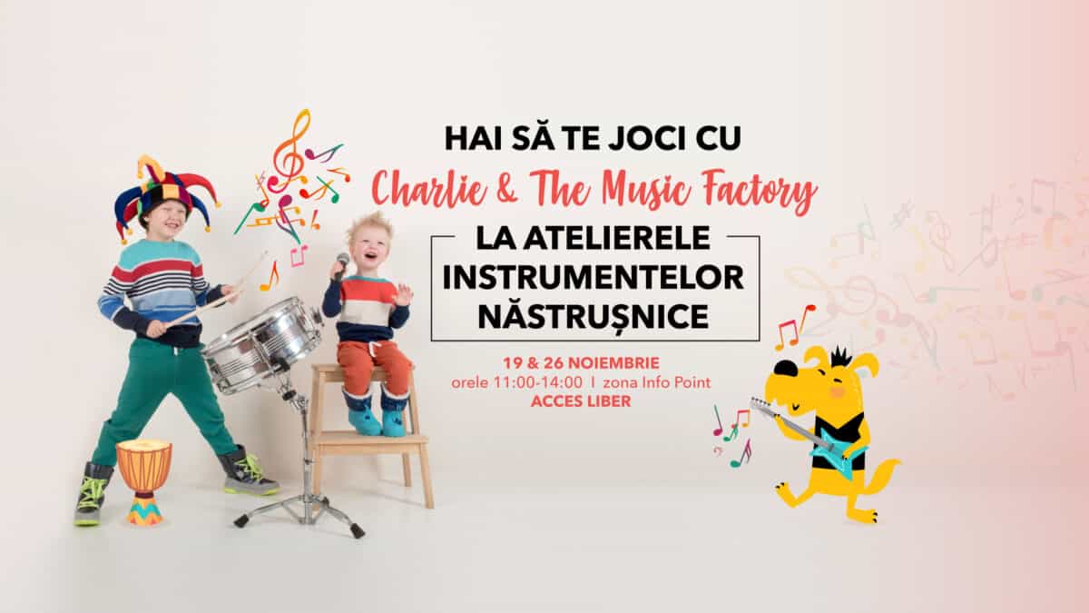 shopping city sibiu organizează ateliere muzicale cu acces gratuit pentru copii