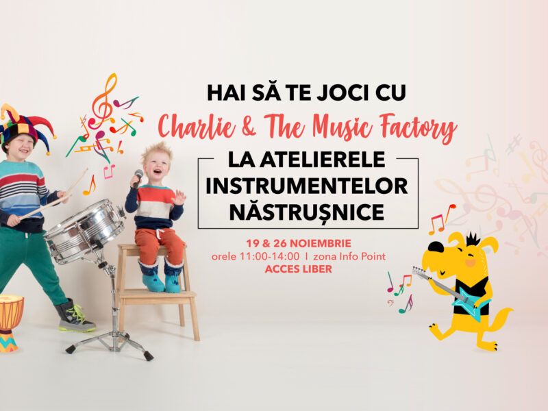 shopping city sibiu organizează ateliere muzicale cu acces gratuit pentru copii