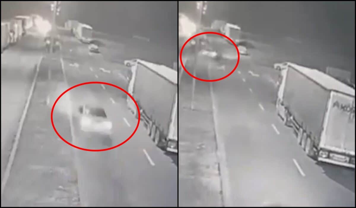 VIDEO: Accidentul de lângă Dedeman, surprins de camerele video - Șoferul avea viteză