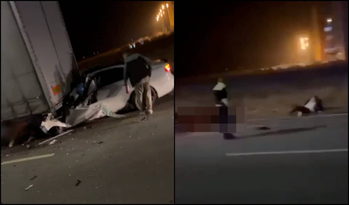 video: accidentul cutremurător de lângă dedeman - candele aprinse pentru cei doi tineri decedați