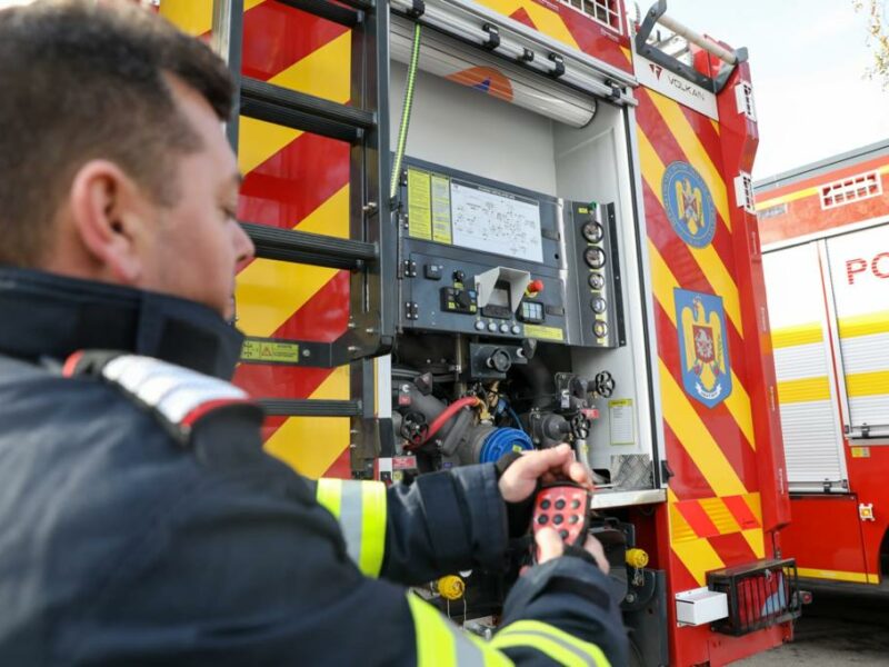 incendiu la kaufland grill pe calea cisnădiei