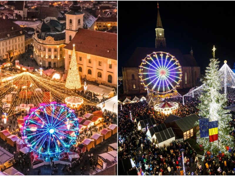 foto: am fost la târgul de crăciun din cluj-napoca și boc are dreptate: aceleași prețuri ca în sibiu - clujenii au mai puține căsuțe, dar au zilnic concerte