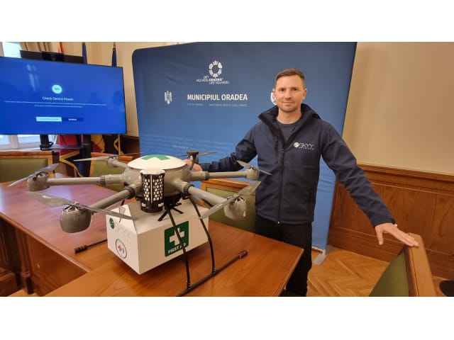 România se modernizează - Probele biologice recoltate transportate cu drone între unități