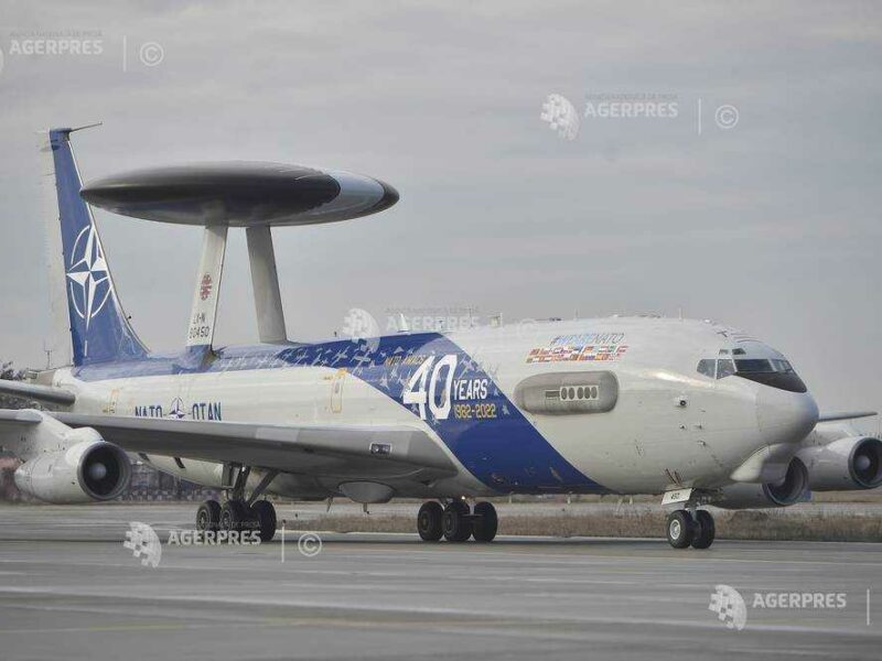 video prima aeronavă spion nato a aterizat în românia