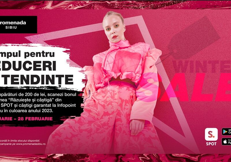 promenada sibiu colorează iarna în roz magenta: winter sale cu premii în culoarea anului 2023