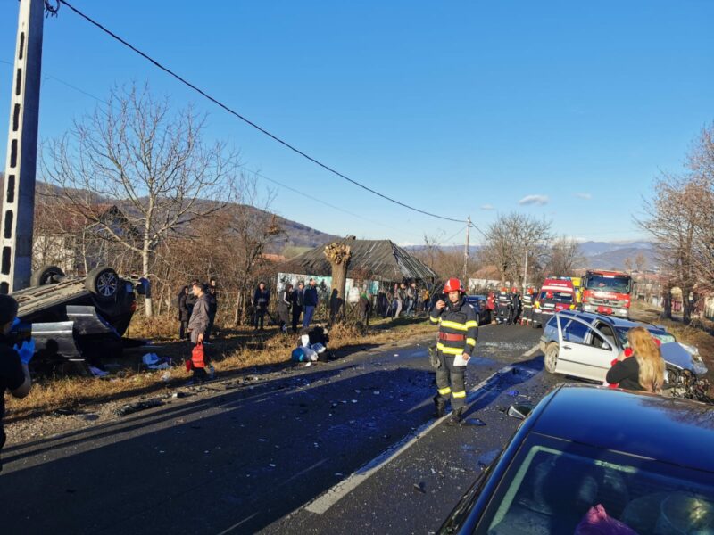 accident cu opt victime în județul vâlcea - printre ele, și doi copii