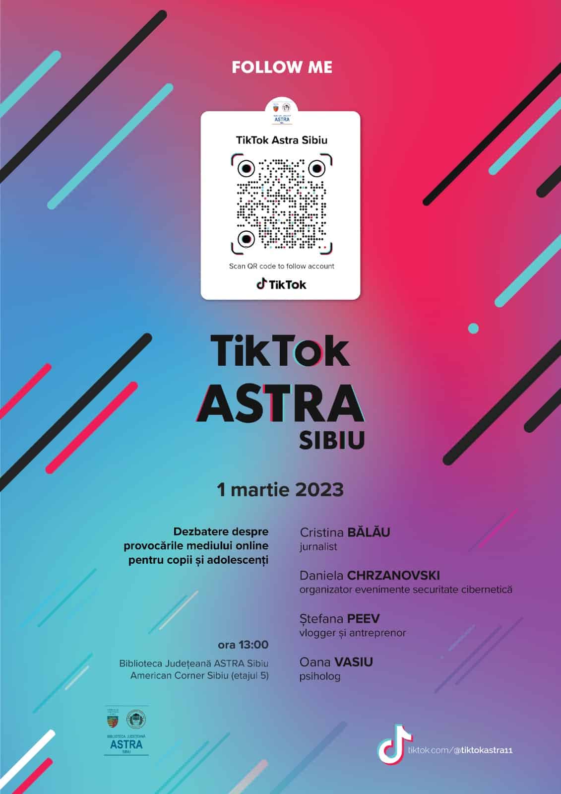 biblioteca județeana astra din sibiu mai aproape de tineri: și-a făcut cont pe tiktok