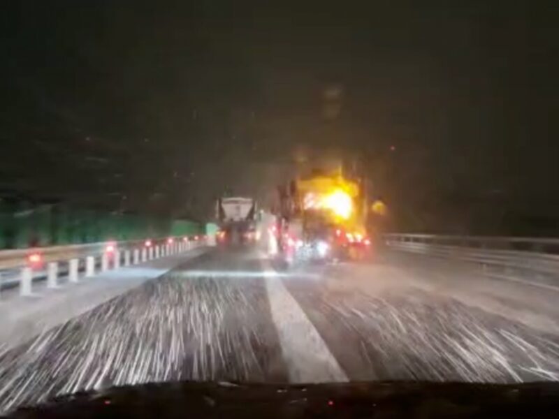 UPDATE: Ninge viscolit pe autostrada A1 în județul Sibiu - Circulație închisă între Cunța și Boița