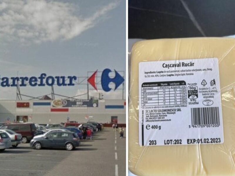 Cașcaval expirat primit de o sibiancă la Carrefour – Femeia a depus plângere la OPC – Reacție seacă a celor de la magazin