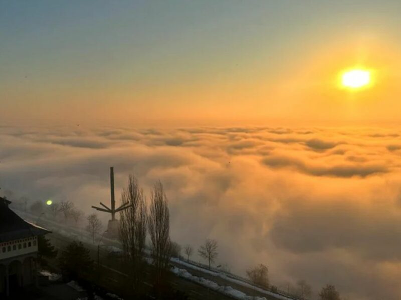 VIDEO Imagini spectaculoase cu Dunărea în clocot - A fost acoperită de nori de aburi