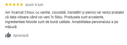 topul cofetăriilor și laboratoarelor din sibiu – prima are aproape cinci stele - la coadă, una care a stricat o aniversare: „au pus alt nume pe tort”