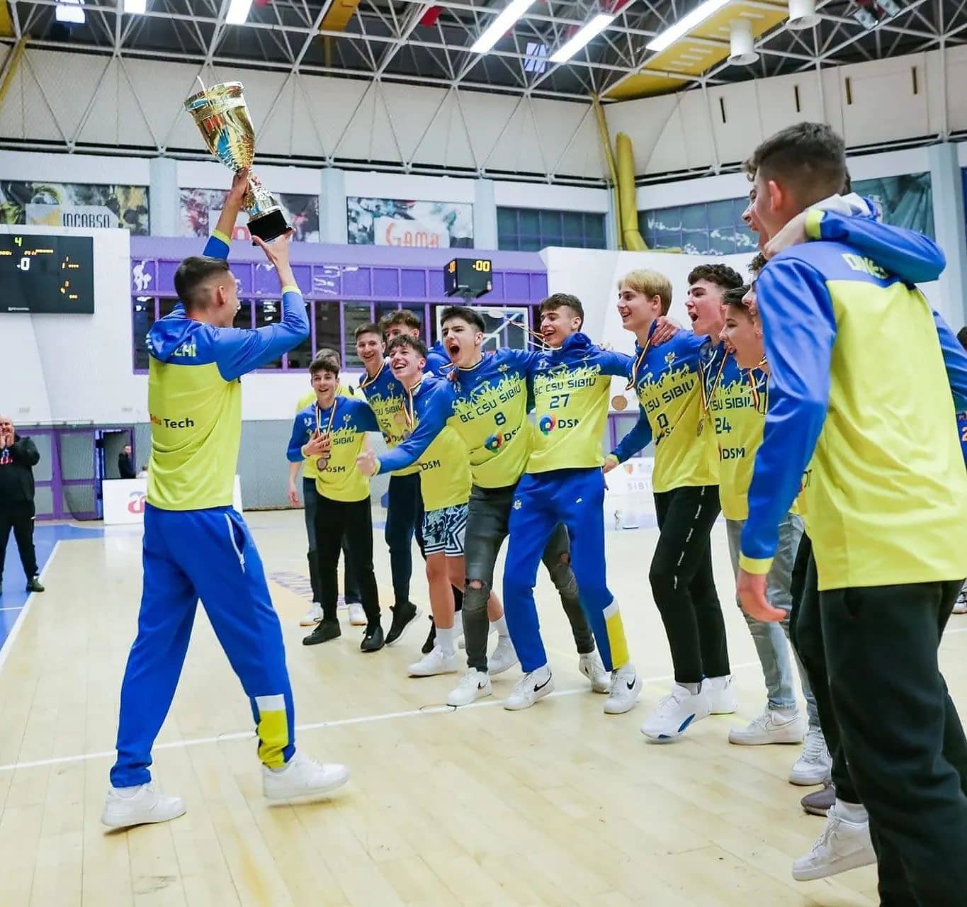 Juniorii U 15 de la CSU Sibiu vor fi aplaudați în Sala Transilvania pentru bronzul de la Campionatul Național