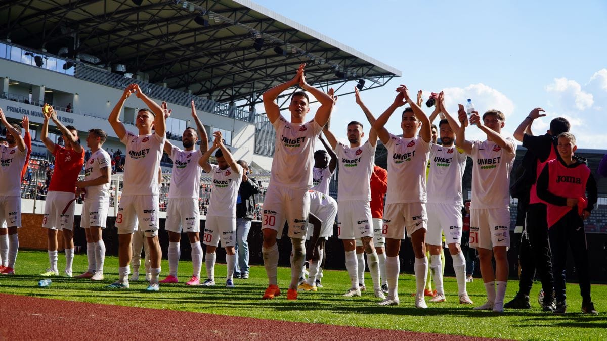 VIDEO FOTO FC Hermannstadt câștigă și cu Argeșul - Sibiul scapă de emoții pe final de sezon