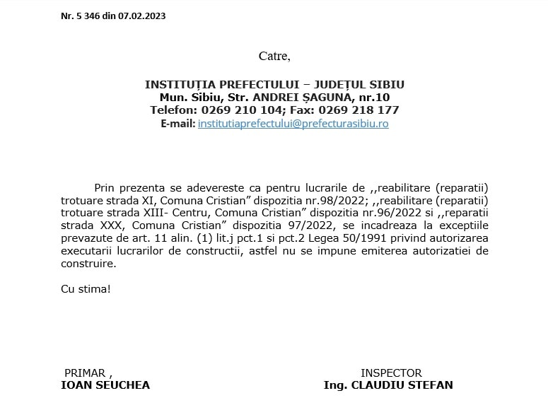 scandal în primăria din cristian - un funcționar susține că este hărțuit la locul de muncă - un act fals, „mărul discordiei”