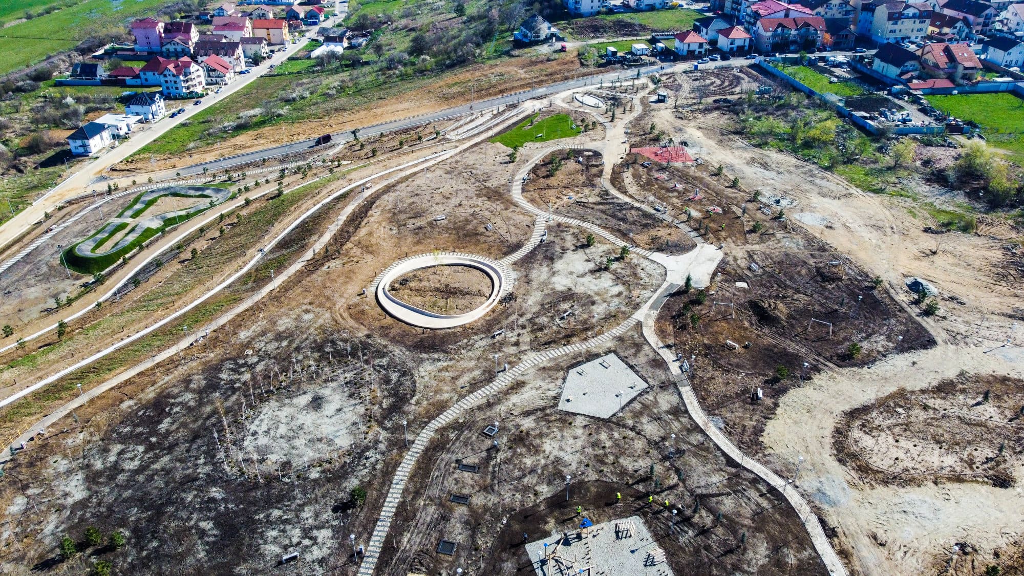 video: cum arată cel mai nou parc al sibiului - muncitorii pun la punct ultimele detalii în „belvedere”