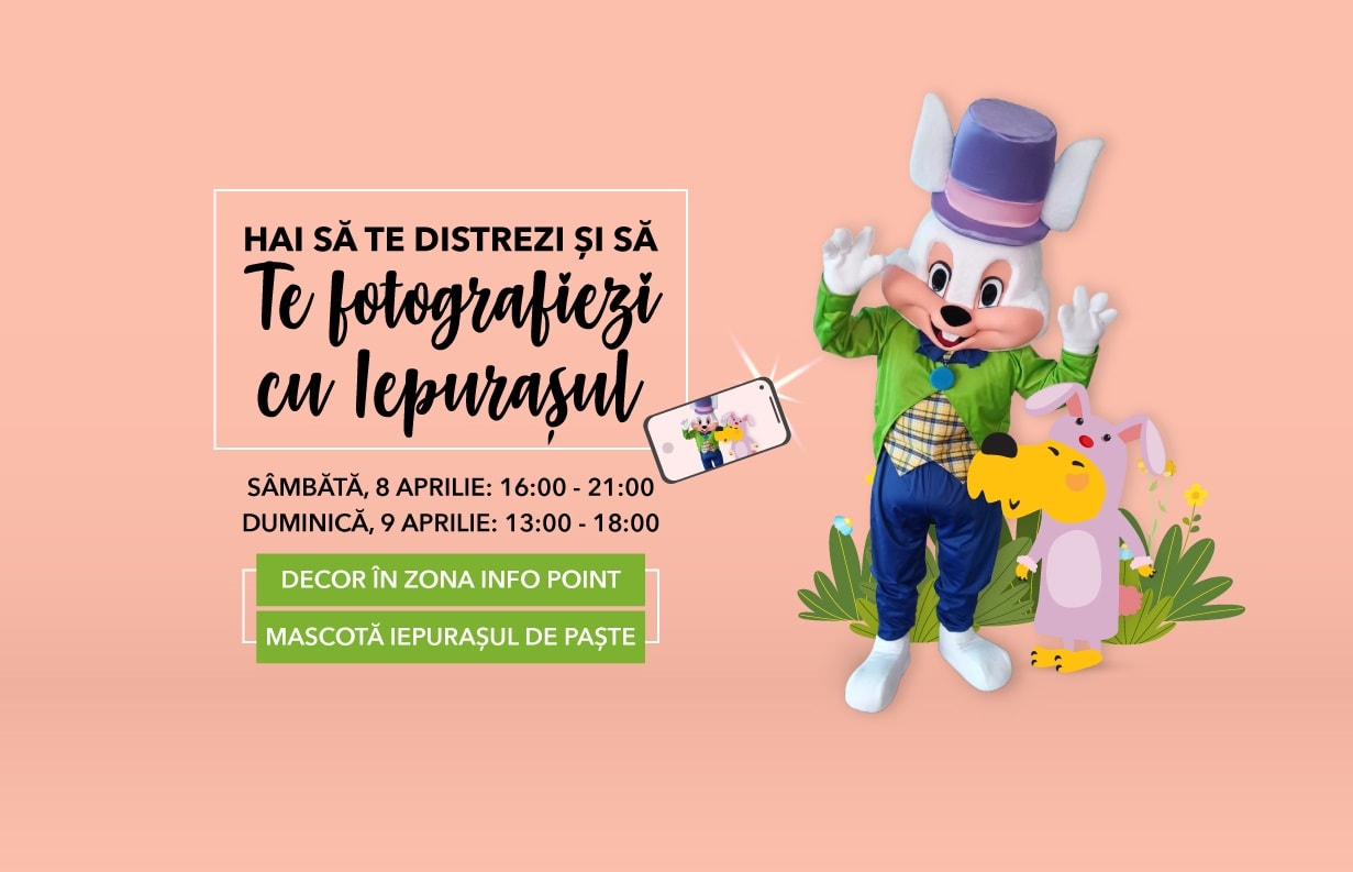 De Paște, Shopping City Sibiu invită familiile la distracție: premii dulci și vânătoare de ouă