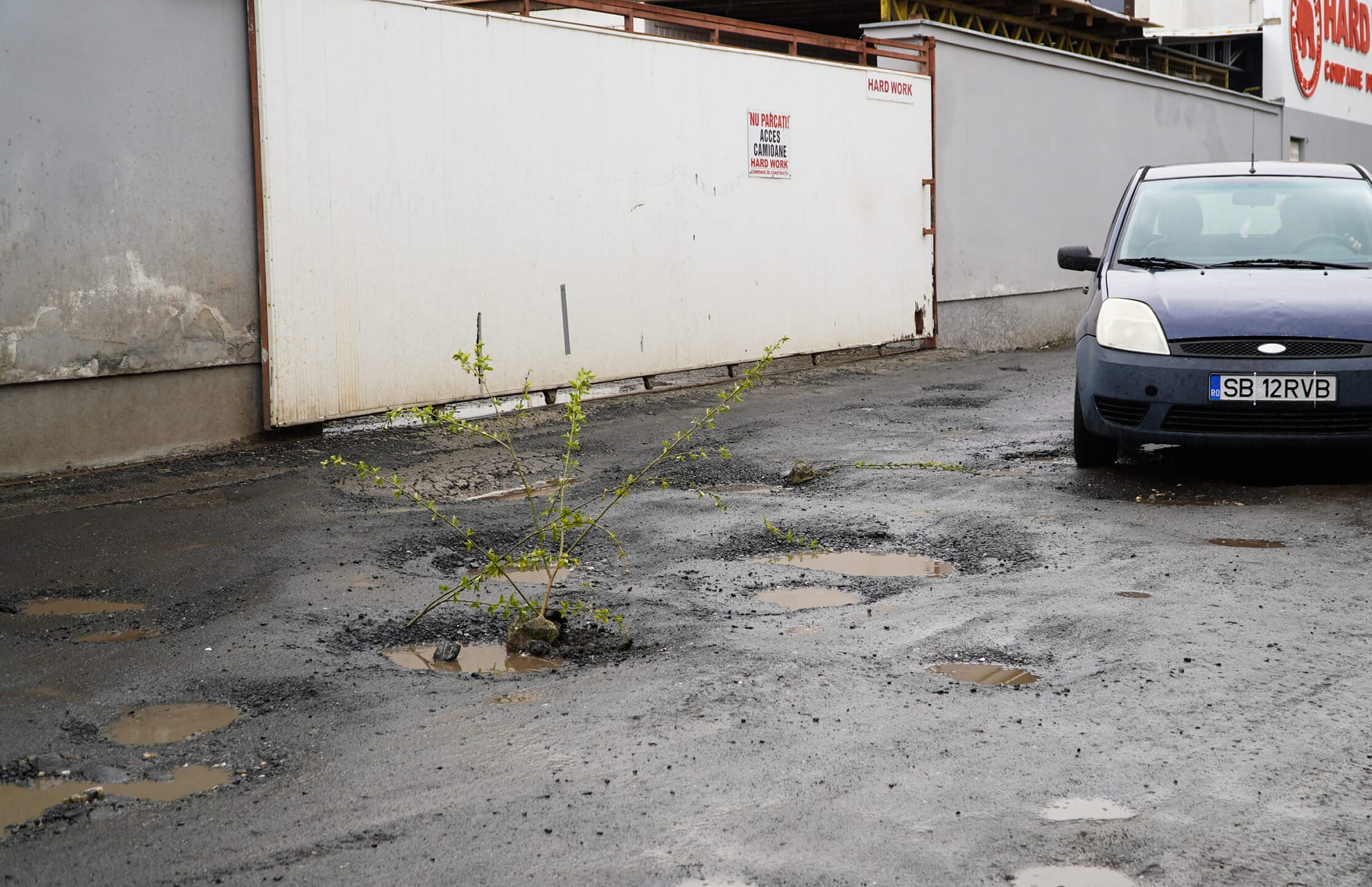 foto video calvarul trăit de locuitorii de pe strada trifoiului. de zece ani e plină de gropi – locatari: ”ne-am stricat mașinile”