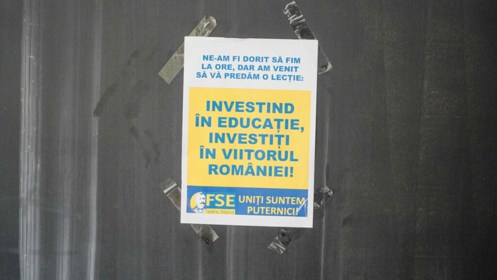 greva dascălilor la sibiu - clase goale ca în pandemie și mesaj ferm: ”nu renunțăm!”