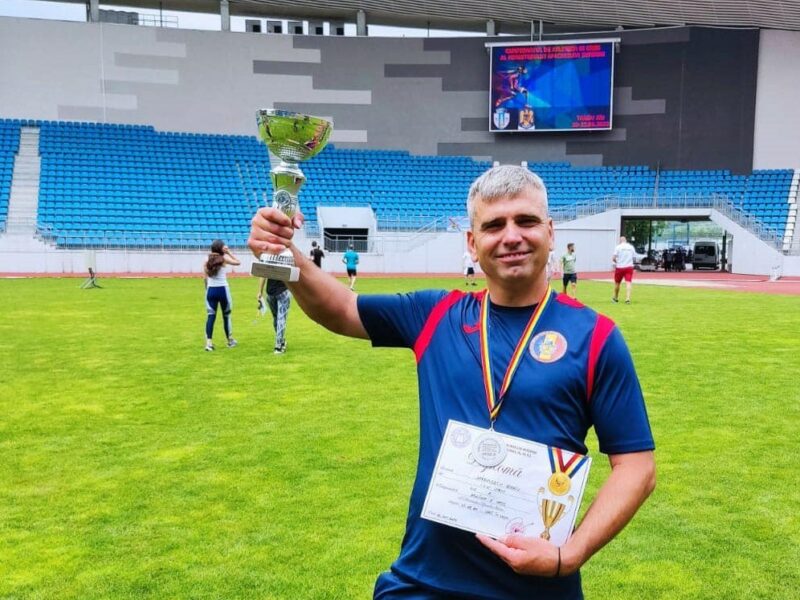 Sibianul Sergiu Drăgulescu, medalie la săritura în lungime la Campionatul de Atletism și Cros al MAI