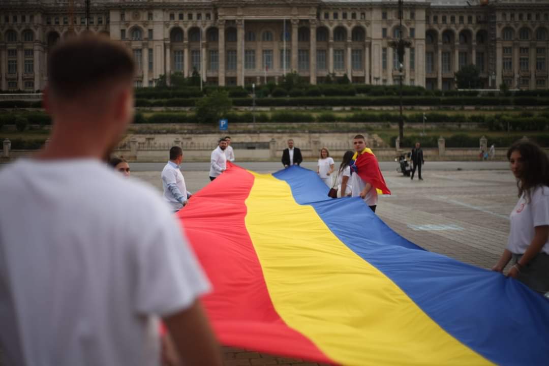 psd sibiu - ”tinerii social-democrați sibieni au dus un drapel uriaș la bucurești” (cp)