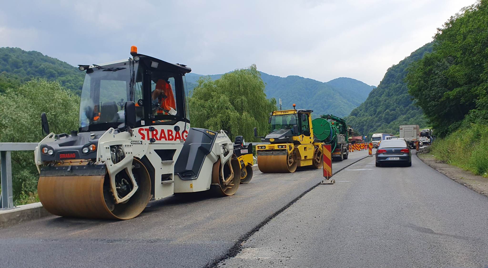 video foto: trafic îngreunat pe autostrada a1 la boița - coloana se întinde pe câțiva kilometri