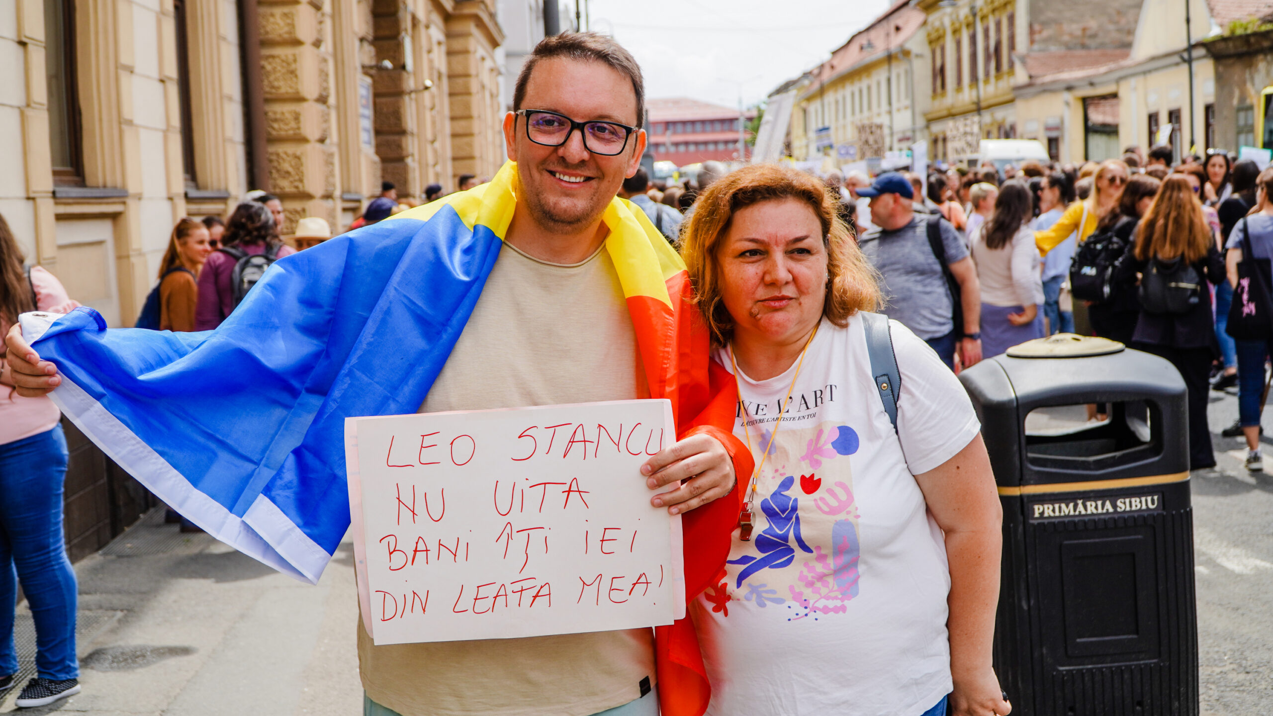 VIDEO Profesor nemulțumit de conducerea sindicatului „Spiru Haret” din Sibiu - „Leo Stancu nu uita, bani îți iei din leafa mea!”