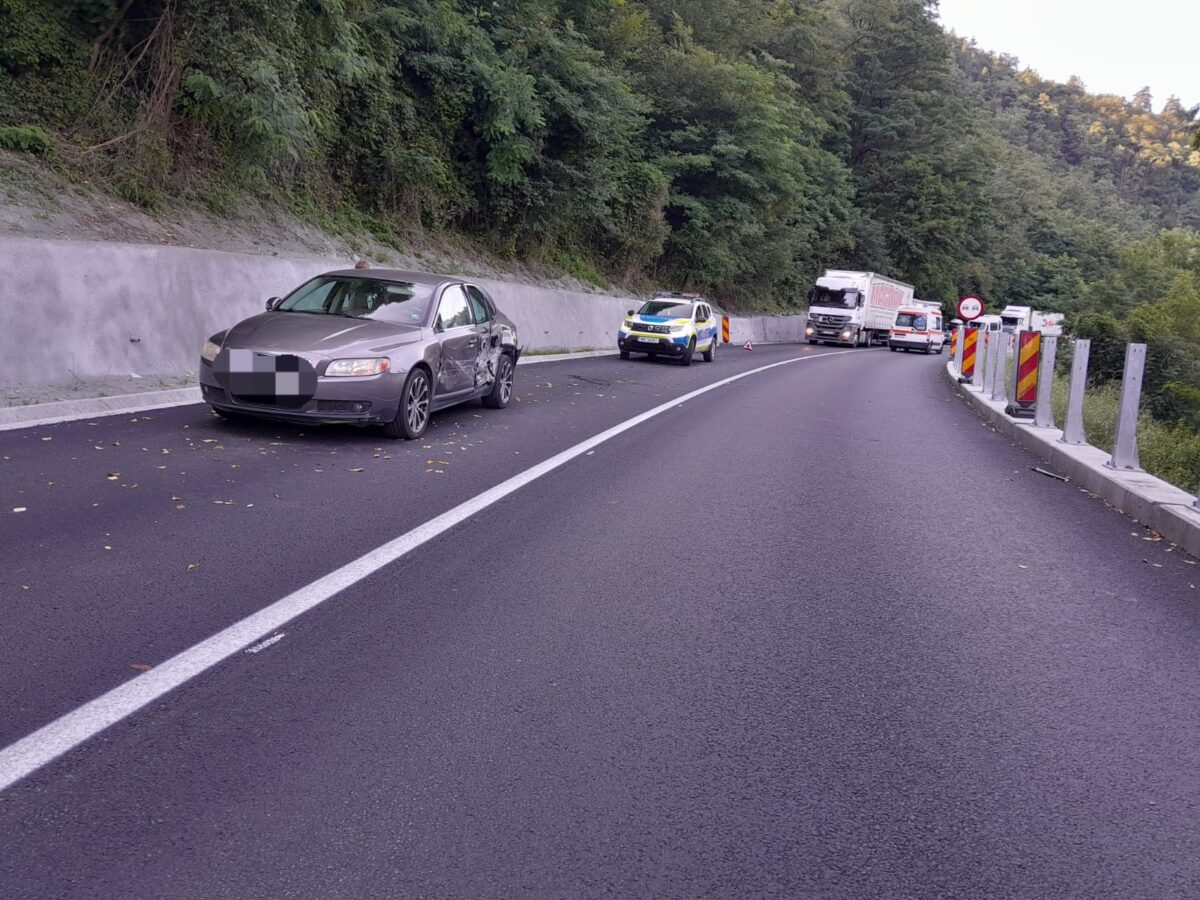 foto accident pe dn7 la boița produs de un șofer băut la volan