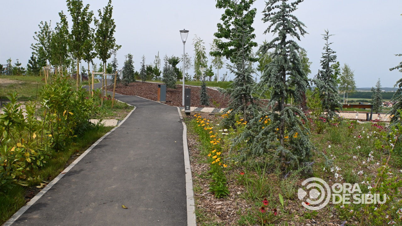 Imagini noi din Belvedere. Cel mai nou parc al Sibiului se deschide în august