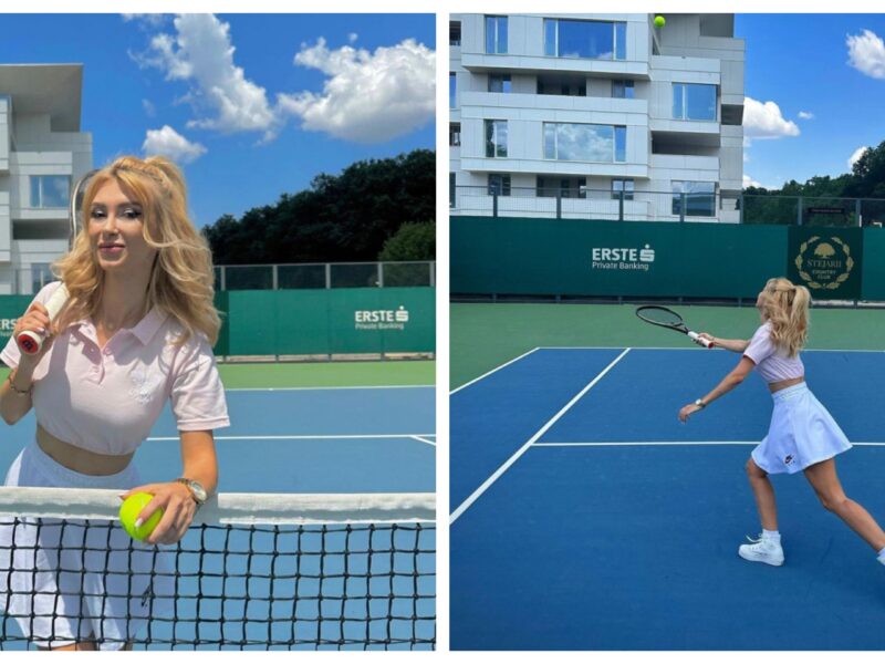 Andreea Bălan s-a decis. Ia lecții de tenis alături de iubitul său Victor Cornea - Artista îl va însoți pe sibian la Wimbledon