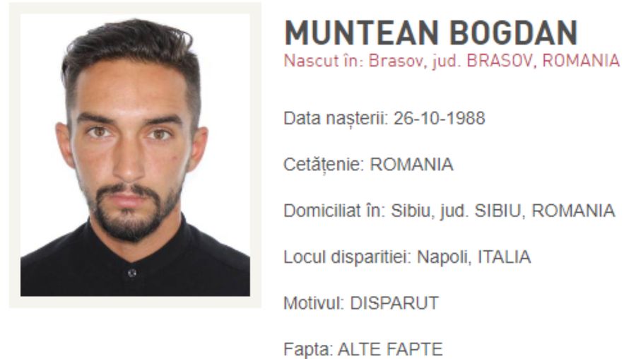 bărbat stabilit la sibiu, dat dispărut în italia - familia nu știe nimic de bogdan de mai bine de un an