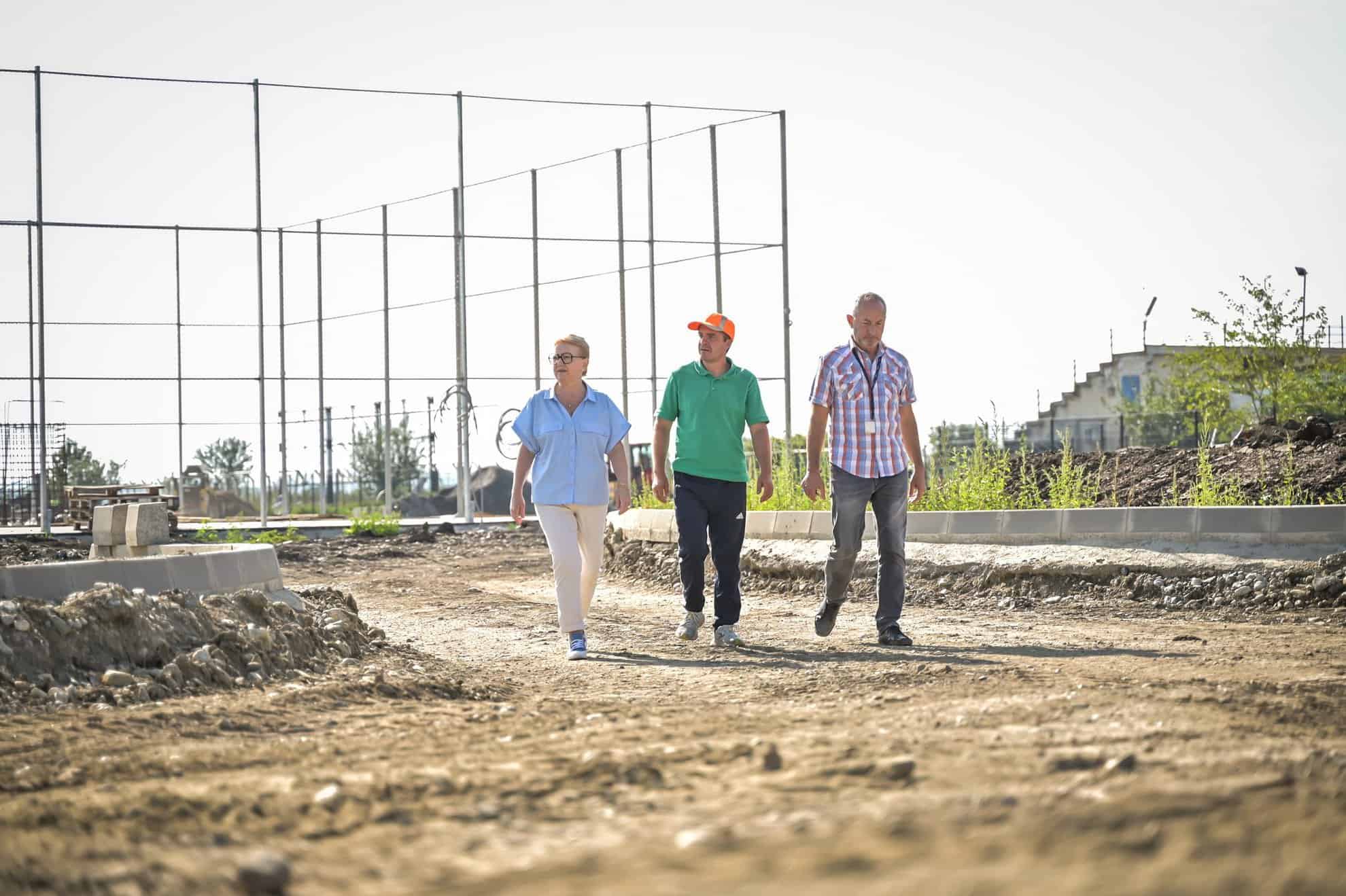 Baza sportivă de lângă piața Obor prinde contur. Astrid Fodor: ”Transformăm un teren viran într-un spațiu pentru sport și timp liber” (foto)