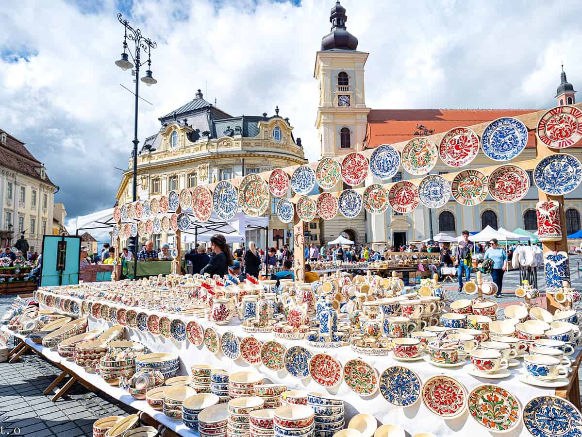 toamna aduce olari din toată țara la sibiu în piața mare