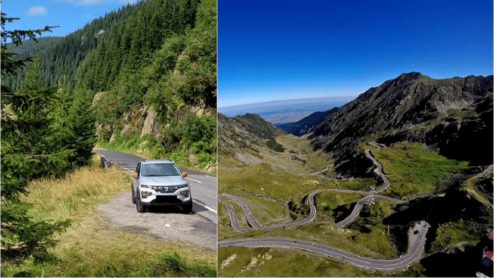 Experiența unui șofer cu Dacia Spring pe Transfăgărășan. A încărcat-o de trei ori