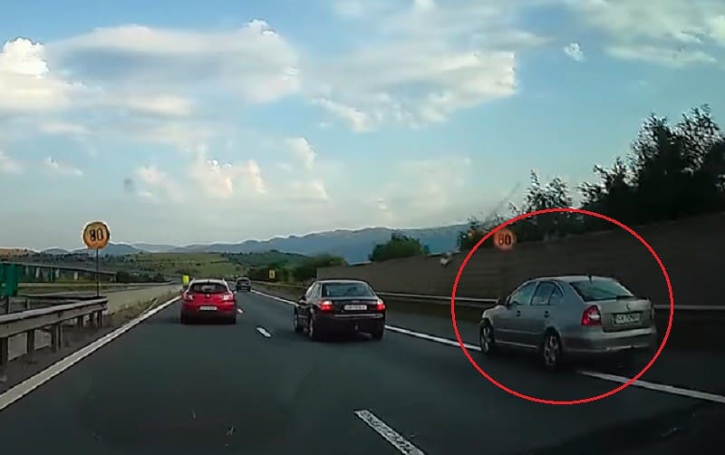 depășire periculoasă pe a1, sensul sibiu - deva. șoferul a rămas fără permis (video)