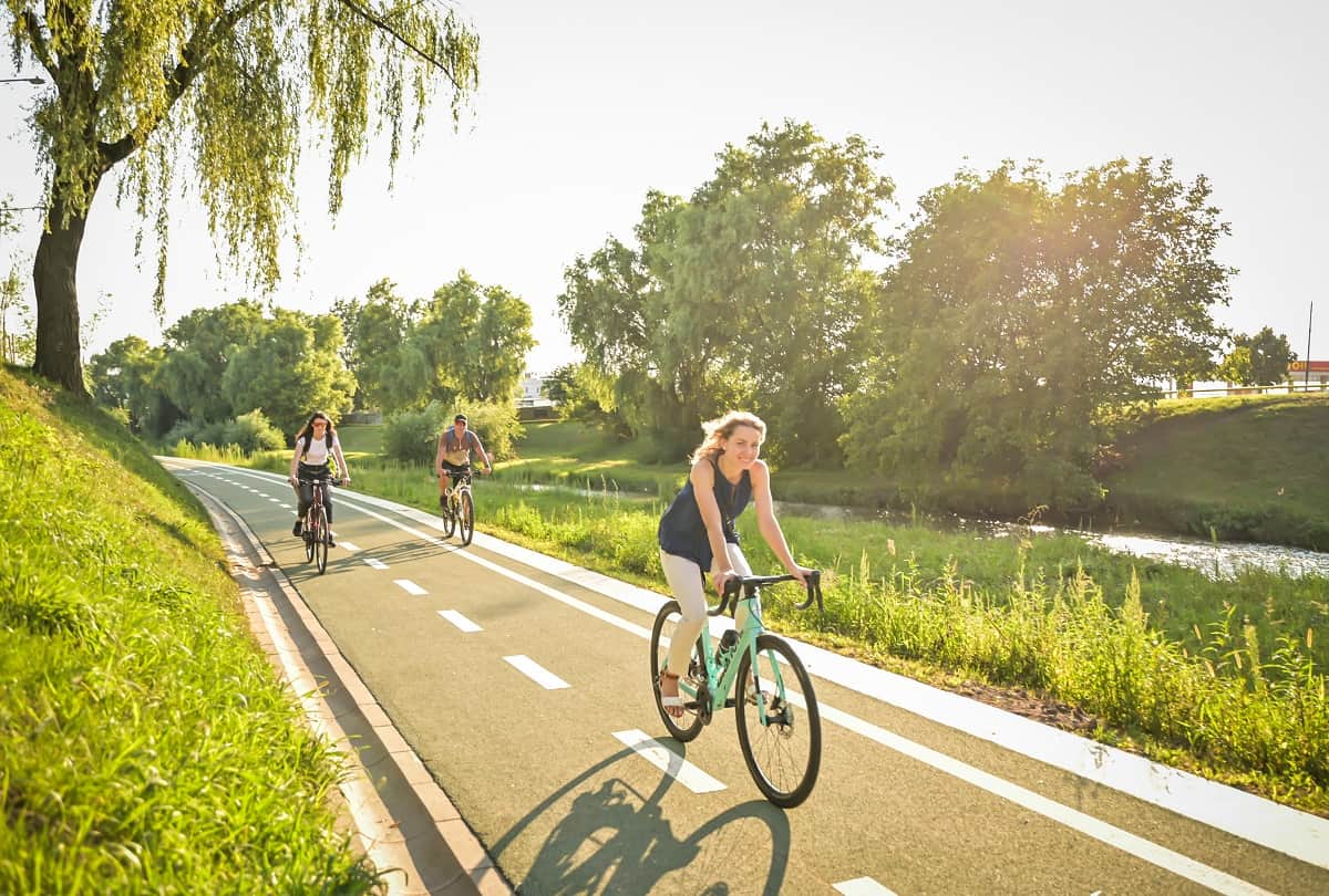 pistele pentru biciclete de pe malurile cibinului, deschise oficial publicului (foto)