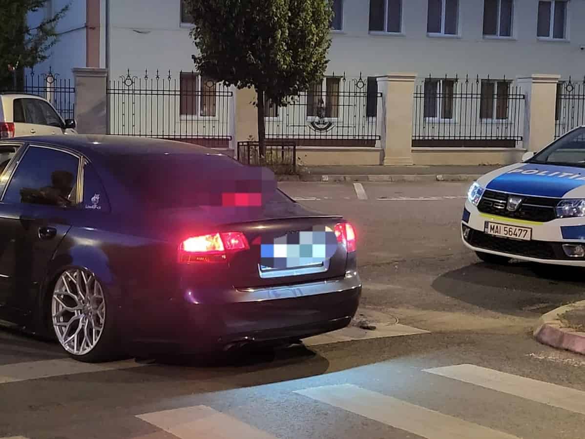 Razie în trafic la Sibiu. Șoferii cu mașini tunate, amendați 