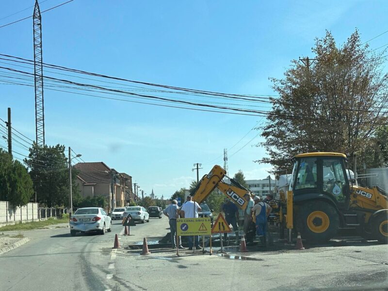 au început lucrările de cuplare a conductei pentru noua creșă. întreruperi la furnizarea apei și trafic îngreunat pe calea șurii mici