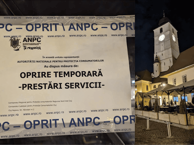 UPDATE - ANPC a pornit Jihad-ul la Sibiu. Peste treizeci de restaurante și magazine din centru închise temporar. Printre ele și ”Crama Sibiană” (FOTO)