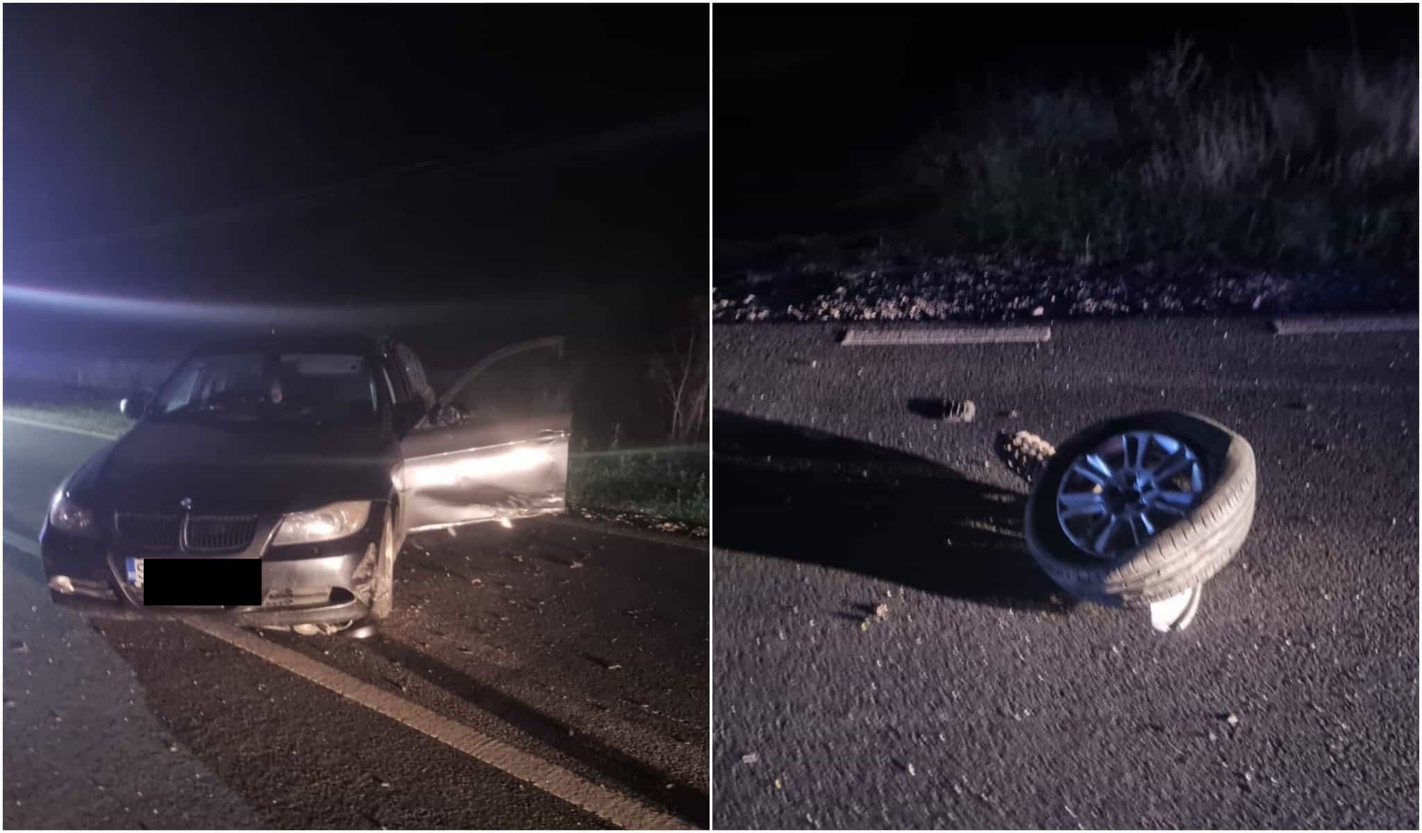 Accident cu zece victime la Ruja. Trei mașini implicate în coliziune (foto)