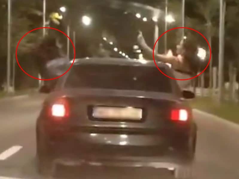 inconștiență în trafic, pe calea dumbrăvii. petrecărețe ieșite pe geamurile unei mașini (video)