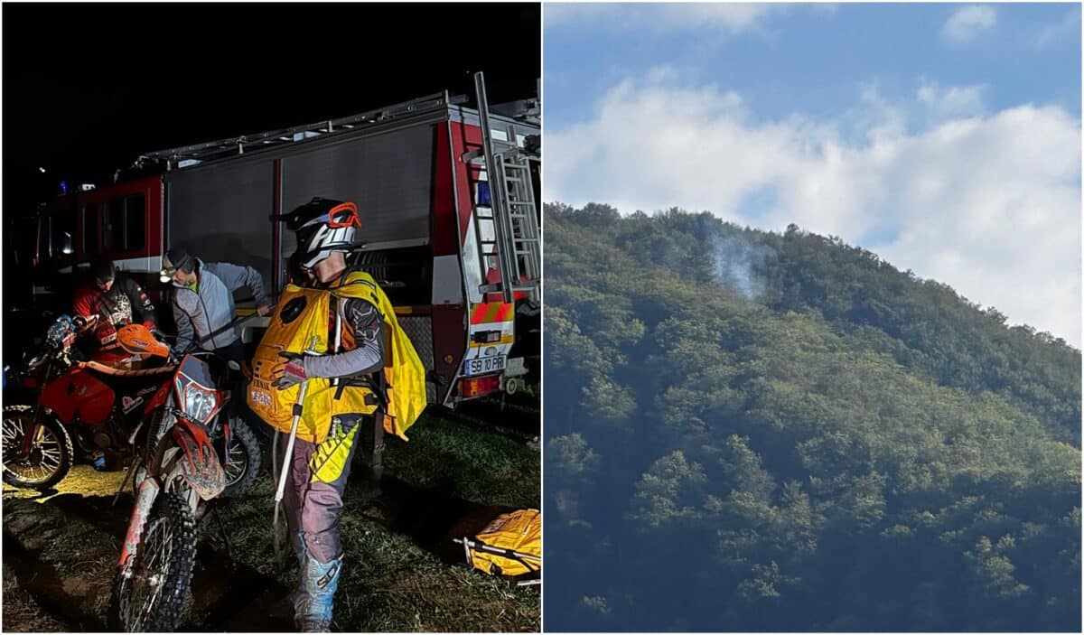 Incendiu în pădurea Măgura din Cisnădioara (foto)