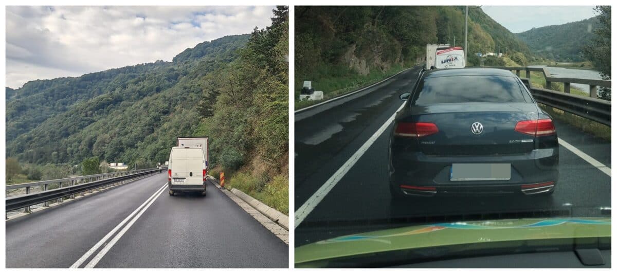 se circulă bară la bară pe valea oltului. coloană până pe autostradă la boița din cauza unor lucrări