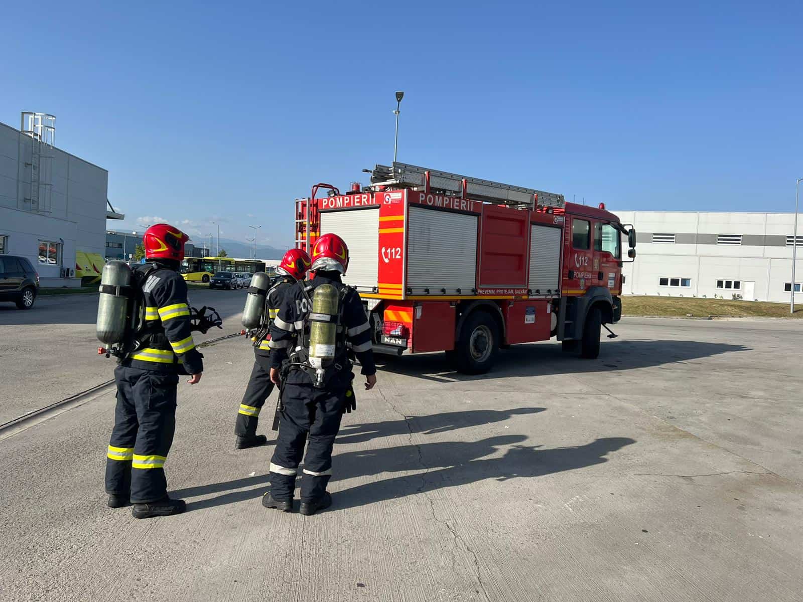 Exercițiu de amploare la Tursib. A fost simulat un incendiu cu victime (foto)