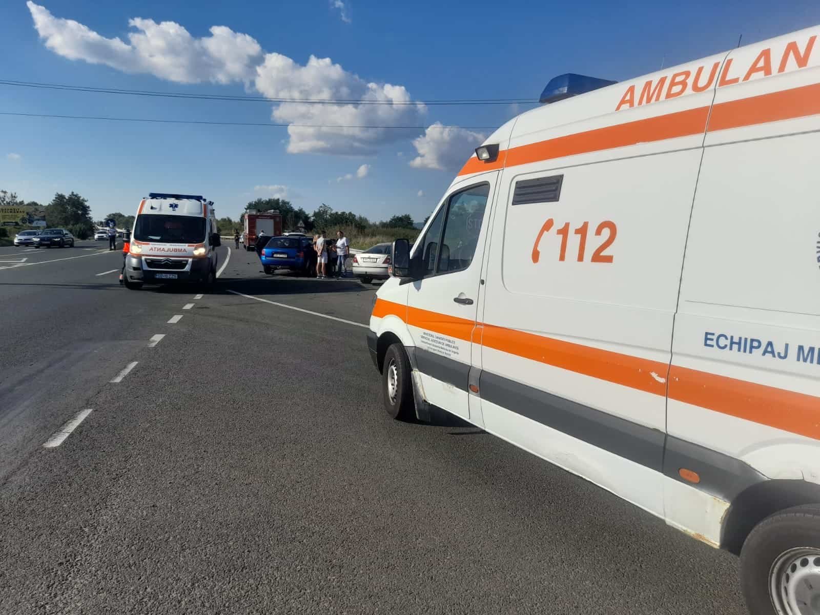 Accident cu patru victime la Veștem (foto)