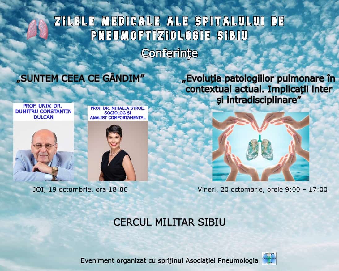 Spitalul de Pneumoftiziologie Sibiu organizează prima ediție a Zilelor Medicale