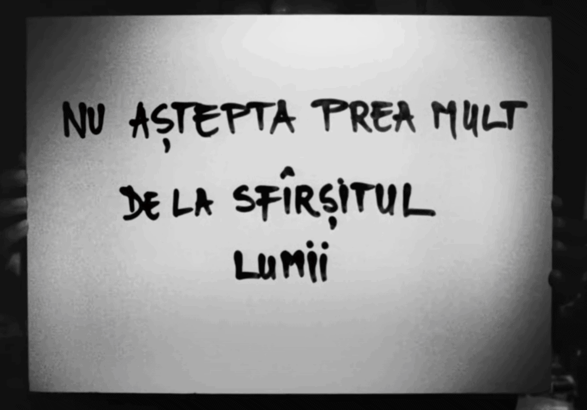 "Nu aștepta prea mult de la sfârșitul lumii" rulează la Cinegold de vineri, 27 octombrie