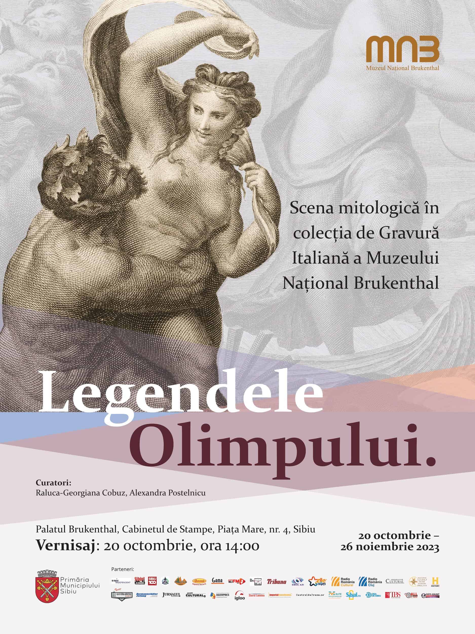 „Legendele Olimpului” și „…skoro damoi!” la Muzeul Brukenthal. Expoziții de grafică italiană și documente istorice la Sibiu